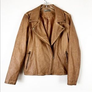 Brown Bagatelle Biker Jacket